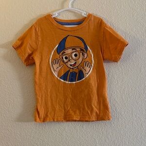 #213BLIPPI Vibrant Orange Kids Cartoon Tee